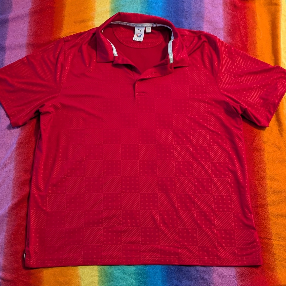 Puma Volition Men's Red Polo Shirt Sz: XXL